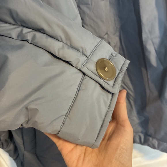 Torrid Womens Lightweight Light Puffed Jacket Shacket Blue Plus in Size 4X NWT - Picture 6 of 7